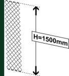 Siatka ogrodzeniowa pleciona 1,5m 3mm 10m  Zieleń - Siatki ogrodzeniowe plecione - Zdjęcie nr 4
