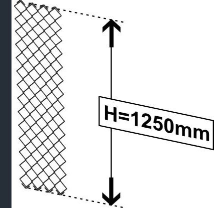 Siatka ogrodzeniowa pleciona 1,25m 3mm 10m  Antracyt - Siatki ogrodzeniowe plecione - Zdjęcie nr 3