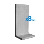 Mur ogrodzeniowy Wallblock L 200cm x 100cm x 70cm  x 8 szt