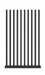 Przęsło grzebieniowe aluminiowe Sodalit MD8 40x60 mm (80mm)
