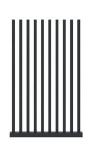 Przęsło grzebieniowe aluminiowe Sodalit MD8 40x60 mm (80mm)