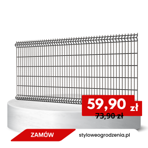 Panel Ogrodzeniowy 3D H 123cm 4mm RAL 7016 Orion Light