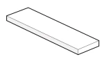 DaszekStyrobud Fini Lungo 70x835x195 mm bianco