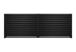 Brama dwuskrzydłowa Budmat Perfetto Forte 100 4010×1335 mm – czarny RAL 9005 Ultramat