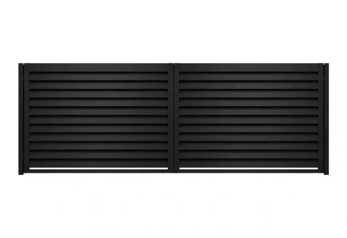Brama dwuskrzydłowa Perfetto 100 – czarny RAL 9005