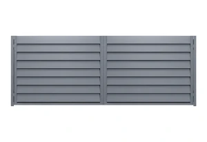 Brama dwuskrzydłowa Budmat Perfetto Forte 150 4010×1393 mm – antracyt RAL 7016 Ultramat