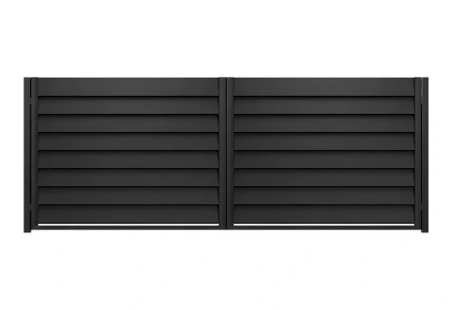 Brama dwuskrzydłowa Perfetto 150 – czarny RAL 9005