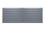 Brama dwuskrzydłowa Budmat Perfetto Forte 150 4010×1537 mm – antracyt RAL 7016 Ultramat