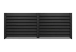 Brama dwuskrzydłowa Budmat Perfetto Forte 150 4010×1537 mm – czarny RAL 9005 Ultramat