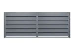 Brama dwuskrzydłowa Budmat Perfetto Forte 200 4010×1393 mm – antracyt RAL 7016 Ultramat