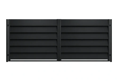 Brama dwuskrzydłowa Perfetto 200 – czarny RAL 9005