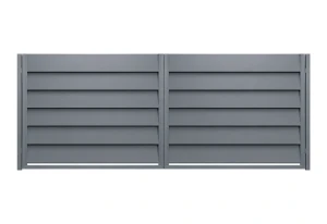 Brama dwuskrzydłowa Budmat Perfetto Forte 200 4010×1590 mm – antracyt RAL 7016 Ultramat