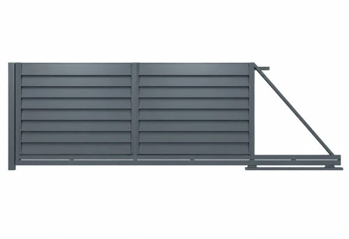Brama przesuwna Perfetto 150 RAL 7016, prawa