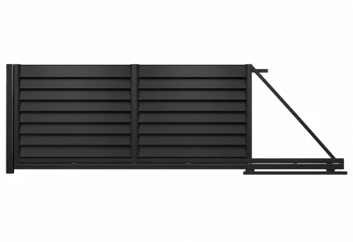 Brama przesuwna Perfetto 150 RAL 9005, prawa