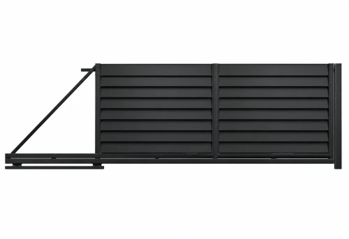 Brama przesuwna Perfetto 150 RAL 9005, lewa