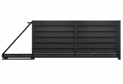 Brama przesuwna Perfetto 200 RAL 9005, lewa