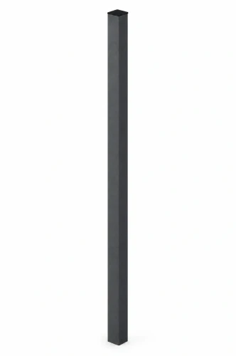 Cały słupek Budmat 60×60 mm, antracyt RAL 7016, z czarnym kapturkiem