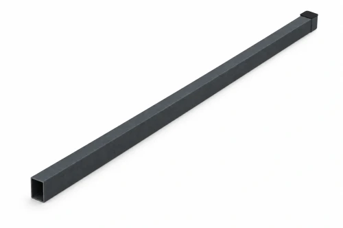 Słupek Budmat 80×80 mm, antracyt RAL 7016, czarny kapturek