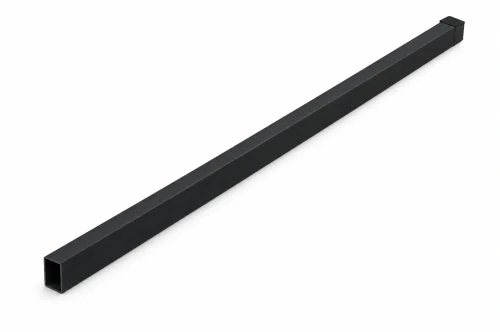 Słupek Budmat 100×100 mm, czarny RAL 9005, czarny kapturek
