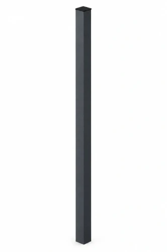 Cały słupek Budmat 80×80 mm, antracyt RAL 7016, z czarnym kapturkiem