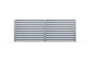 Brama dwuskrzydłowa Budmat Piano Forte 100 4010×1550 mm – antracyt RAL 7016 Ultramat