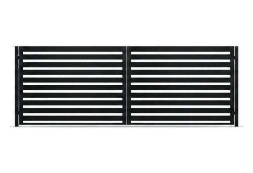 Brama dwuskrzydłowa Piano 100 RAL 9005