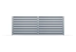 Brama dwuskrzydłowa Budmat Piano Forte 150 4010×1350 mm – antracyt RAL 7016 Ultramat