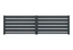Brama dwuskrzydłowa Budmat Piano Forte 200 4010×1550 mm – antracyt RAL 7016 Ultramat