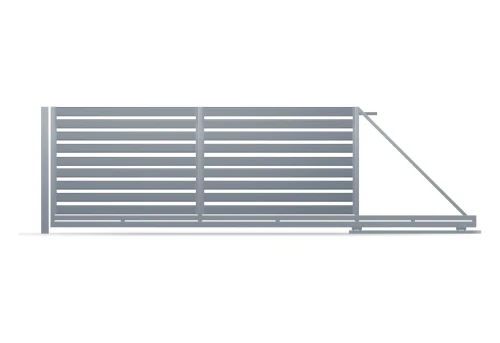 Brama przesuwna Piano 100 RAL 7016 prawa