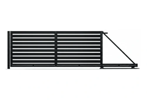 Brama przesuwna Piano 100 RAL 9005 prawa