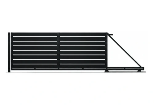 Brama przesuwna Piano 150 RAL 9005 prawa