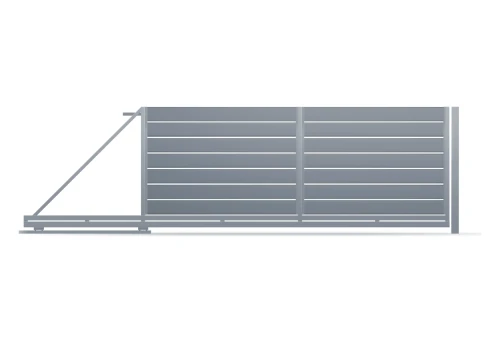 Brama przesuwna Piano 150 RAL 7016, lewa