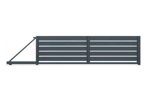 Brama przesuwna Piano 200 RAL 7016, lewa