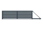 Brama przesuwna Budmat Piano Forte 200 4000×1530 mm – antracyt RAL 7016 Ultramat – długość 5500 mm