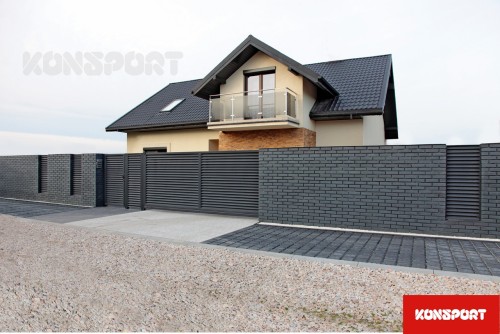 Brama samonosna Konsport PS004 żaluzja - Ogrodzenia żaluzjowe PS004 - Zdjęcie nr 5