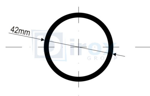 Słupek Ogrodzeniowy 42x2600 mm PVC 7016 - Słupki do siatki ogrodzeniowej - Zdjęcie nr 1
