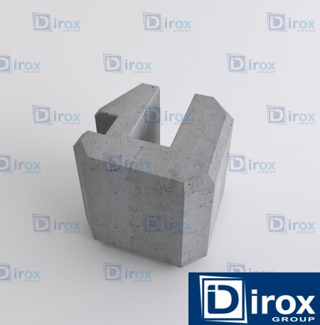 Łącznik płyty betonowej 0,2 m / narożny - Płyty betonowe pod ogrodzenia - Zdjęcie nr 1