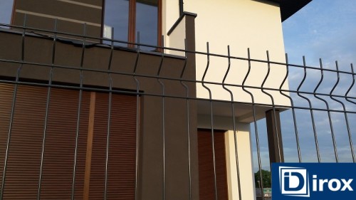 Panel Ogrodzeniowy 3D H 123cm 4mm RAL 7016 Orion Light - Panele przetłaczane 3D 4 mm - Zdjęcie nr 1
