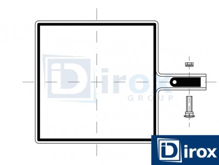 Obejma  do panela 100x100 mm końcowa Ral x3 szt - Obejmy pozostałe - Zdjęcie nr 2