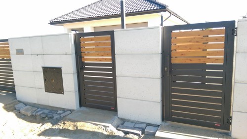 Daszek betonowy architektoniczny  40x25x3 cm - Ogrodzenia betonowe z bloczków Slabb - Zdjęcie nr 1