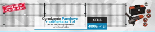 Ogrodzenie panelowe 3D kompletny zestaw 1,53m  100m RAL 7016 / Orion Light - Kompletne ogrodzenia zestawy - Zdjęcie nr 8