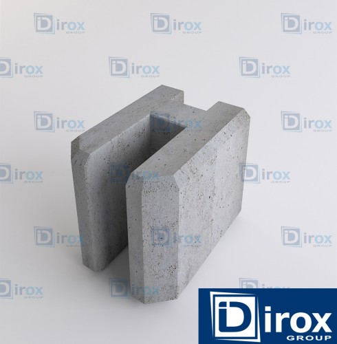 Łącznik płyty betonowej 0,2 m / pośredni - Płyty betonowe pod ogrodzenia - Zdjęcie nr 1