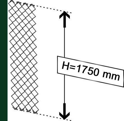 Siatka ogrodzeniowa pleciona 1,75m 3mm 10m  Zieleń - Siatki ogrodzeniowe plecione - Zdjęcie nr 1