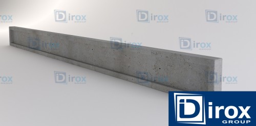 Płyta  pod ogrodzenie techniczna  20x246 cm / ramka - Płyty betonowe pod ogrodzenia - Zdjęcie nr 1