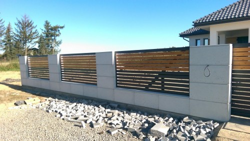 Daszek betonowy architektoniczny  80x25x3 cm - Ogrodzenia betonowe z bloczków Slabb - Zdjęcie nr 6