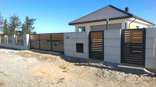 Daszek betonowy architektoniczny  40x25x3 cm - Ogrodzenia betonowe z bloczków Slabb - Zdjęcie nr 4