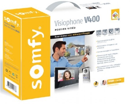Wideodomofony Somfy V400  czarny PROMOCJA - Wideodomofony Vidos - Zdjęcie nr 2