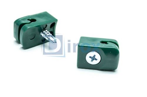 Przelotka do drutu PVC  + wkręt RAL 100 szt - Przelotki do drutu - Zdjęcie nr 2