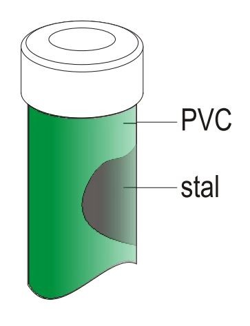 Słupek Ogrodzeniowy 42x2400 mm PVC 9005 - Słupki do siatki ogrodzeniowej - Zdjęcie nr 2
