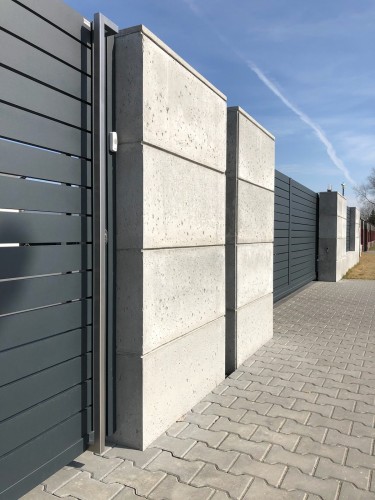 Daszek betonowy architektoniczny  40x25x3 cm - Ogrodzenia betonowe z bloczków Slabb - Zdjęcie nr 7